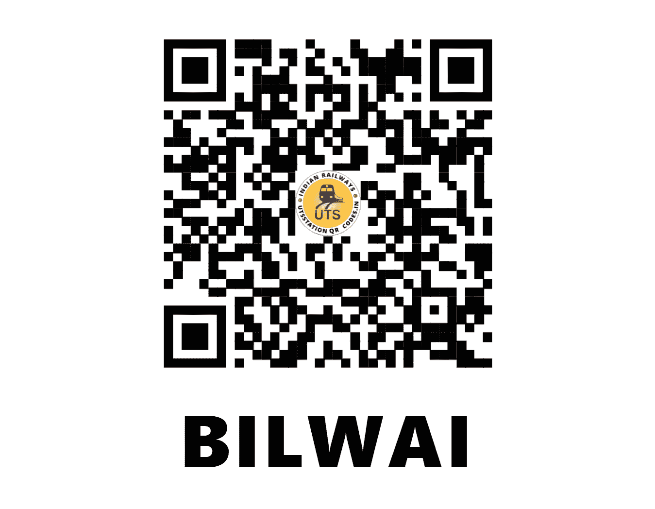 UTS QR Code for BILWAI - BWI - NR (UTTAR PRADESH)